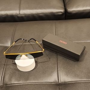 Hugo Boss HG1063 RHL0A Men's Gold Frame / Gray Mirrored Sunglasses For Men